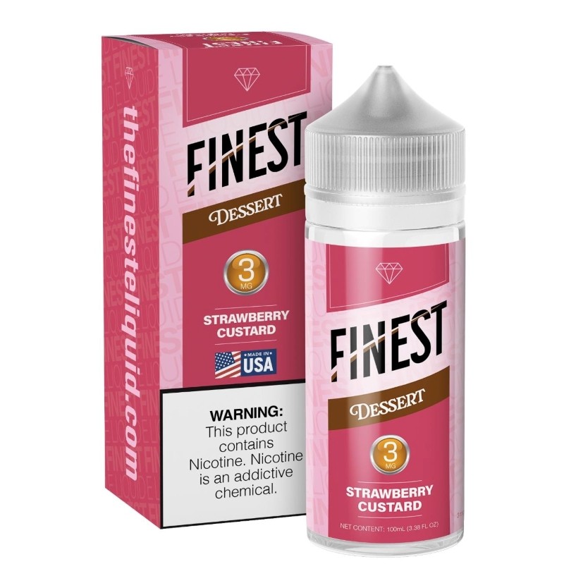 3mg strawberry custard dessert edition e-juice 100ml