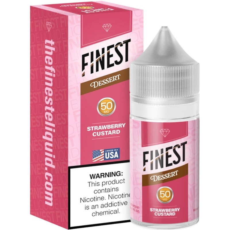 50mg strawberry custard nic dessert edition e-juice 30ml