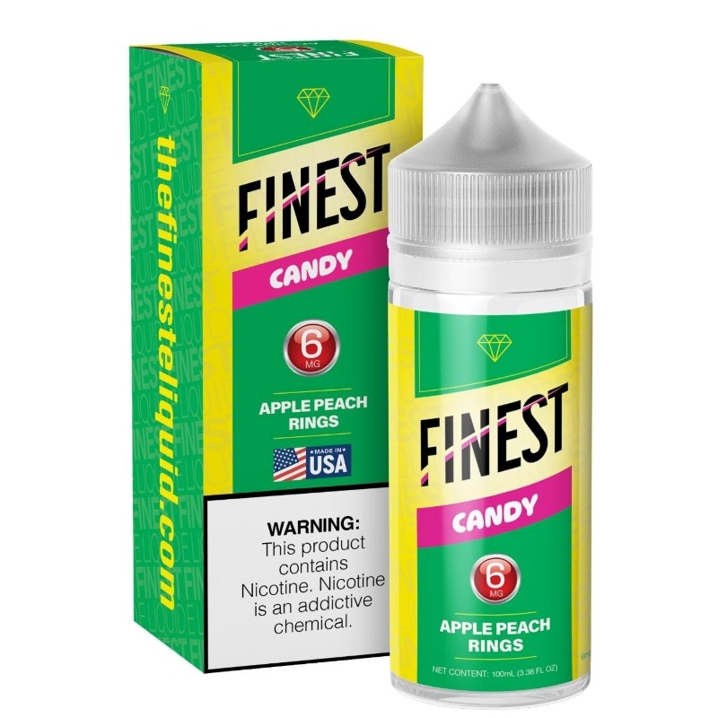 6mg apple peach sour rings e-juice 100ml