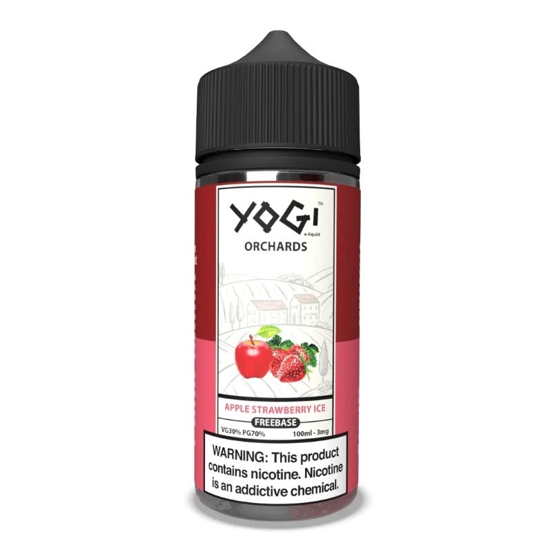 3mg apple strawberry yogi orchards e-juice 100ml