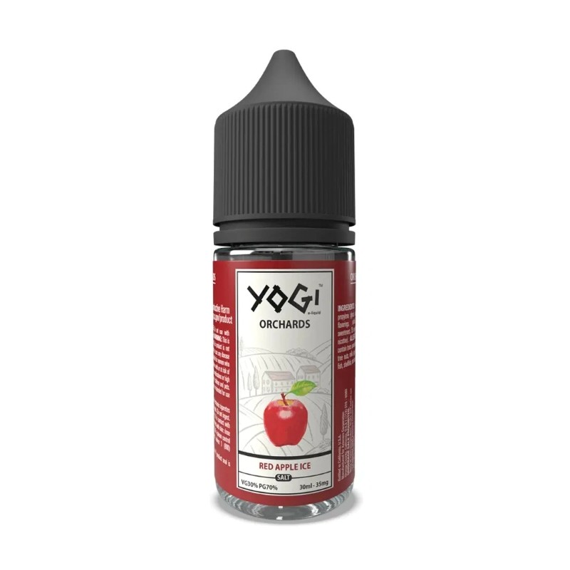 35mg salt red apple ice yogi orchards e-juice 30ml